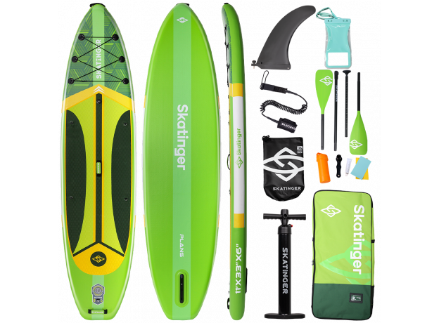 Skatinger Plans Green Touring SUP deska – Hitrost, Stabilnost, Avantura