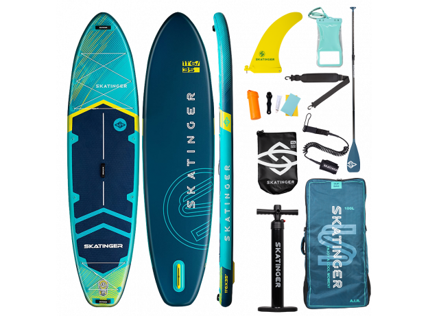 Skatinger Prana Light Blue Allround SUP deska – Stabilnost, Udobje in Lahkotnost