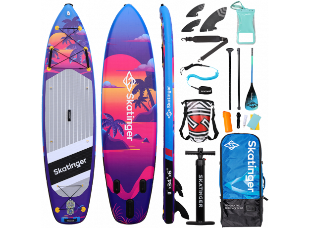 Skatinger Upgraded Sunset Allround SUP deska – Nadzor, Tok, Vzdržljivost
