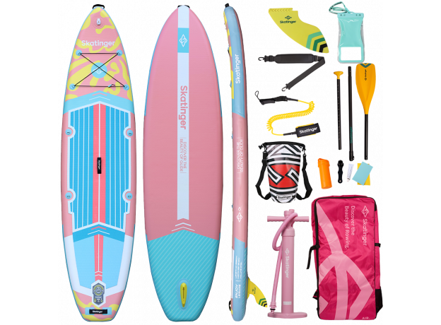 Skatinger White Night Glow SUP deska – Stabilnost, Udobje, Sprostitev