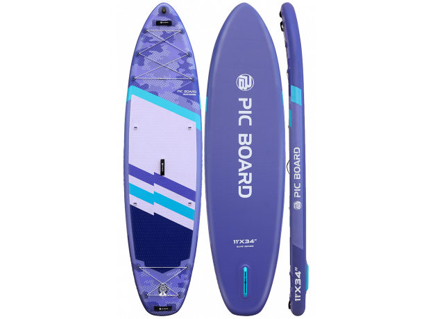 Skatinger Camouflage Purple Allround SUP deska – Stil, Ravnotežje, Vsestranskost
