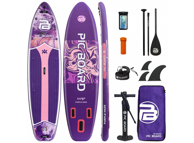 Skatinger Purple Fantasy Allround SUP deska – Stabilnost, Ravnotežje, Slog