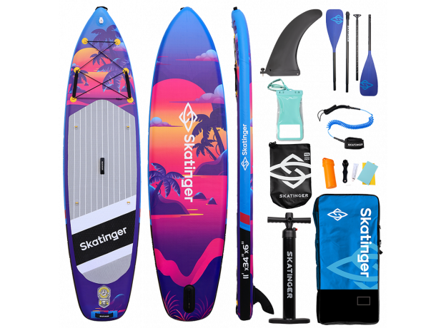 Skatinger Sunset Allround SUP deska – Ravnotežje, Hitrost, Svoboda