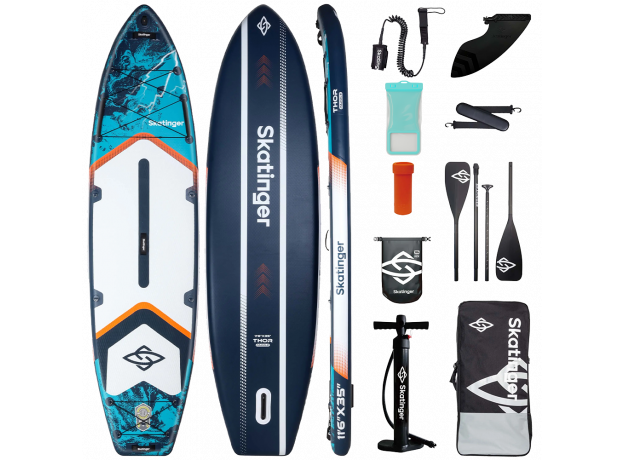 Skatinger Thor Blue Allround Paddle SUP Deska – Lahka, Gladka, Nadzor