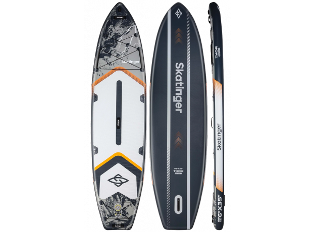 Skatinger Thor Grey Allround SUP deska – Široka, Stabilna, Močna