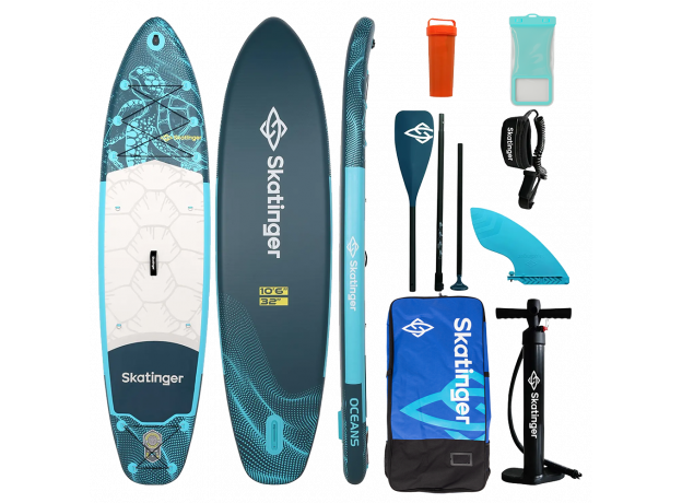 Skatinger Turtle Allround Paddle SUP Deska – Vzdržljivost, Udobje, Edinstvenost