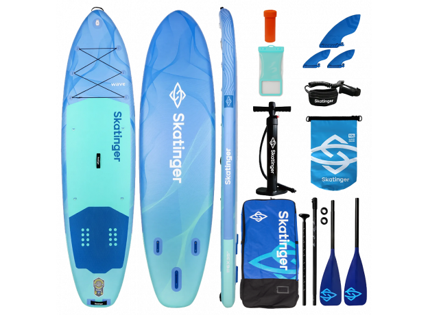Skatinger Wave Blue Allround SUP deska – Stabilna, Varna, Močna