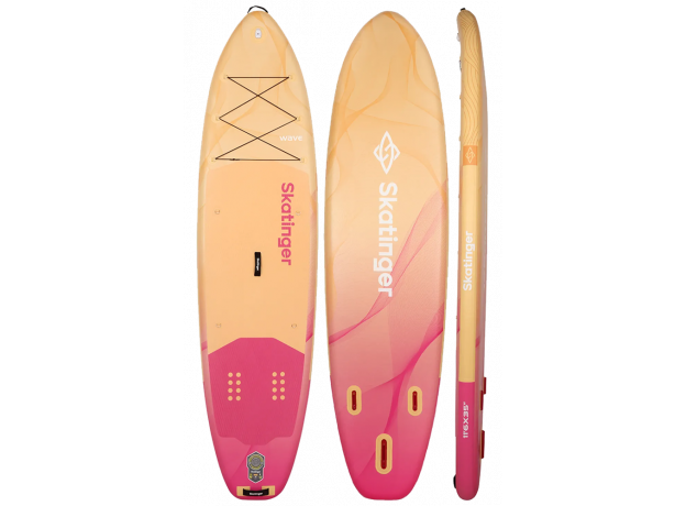 Skatinger Wave Yellow Allround SUP deska – Elegantna, Stabilna, Varna
