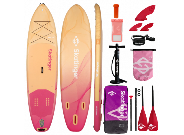 Skatinger Wave Yellow Allround SUP deska – Elegantna, Stabilna, Varna