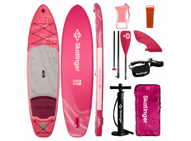 Skatinger Seahorse Pink Touring SUP-deska za veslanje – eleganca, udobje in svoboda